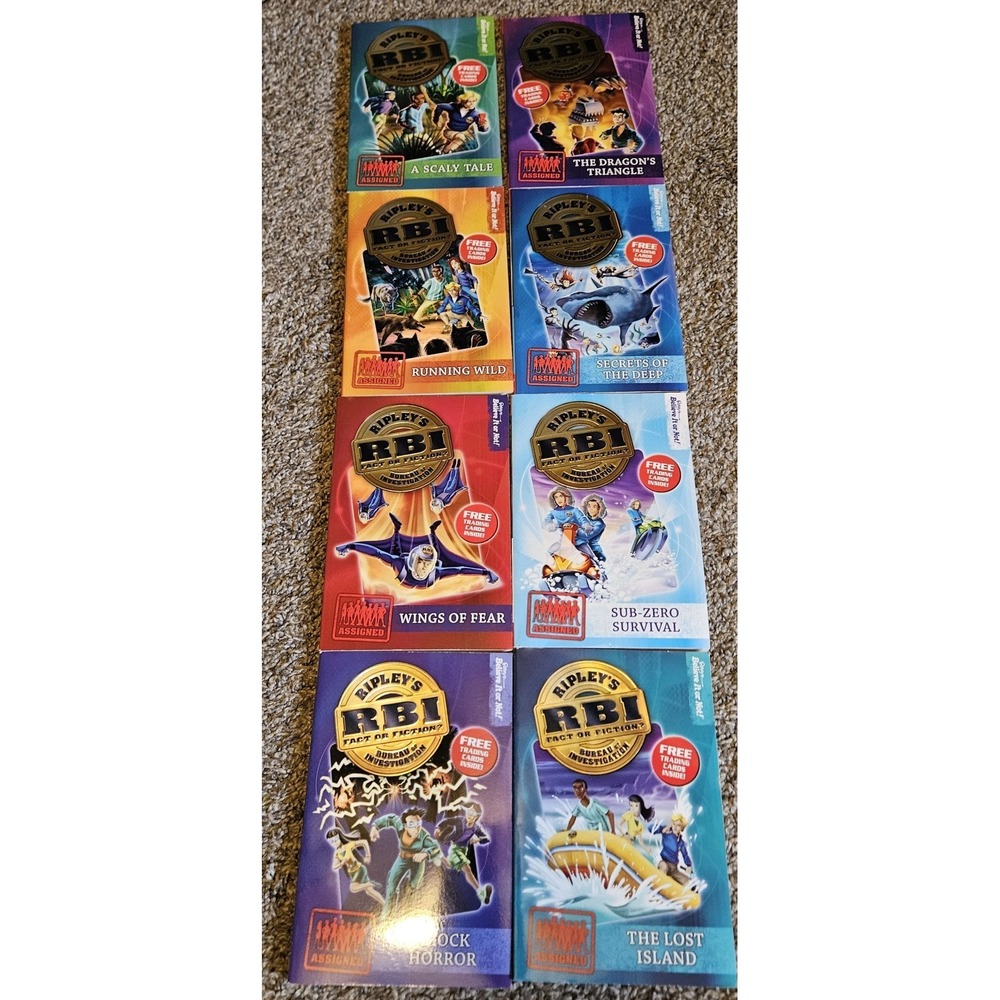 Ripley's RBI Fact Or Fiction Books Lot of 8 Ripley's Bureau of Investigation